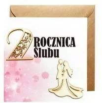 Karnet okolicznościowy. Rocznica Ślubu 2. Naem