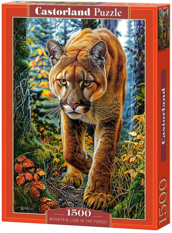 Puzzle 1500 Mountain Lion In The Forest CASTOR - tantis.pl