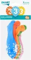 Balony cyfra 3, mix 30cm - tantis.pl