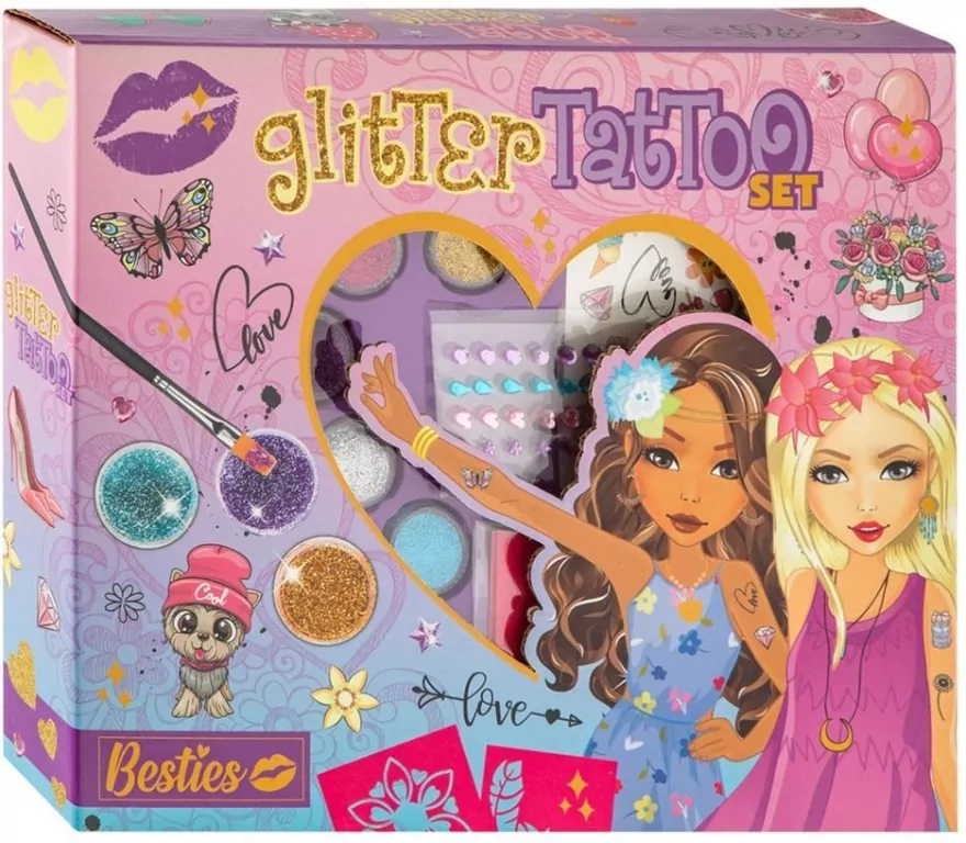 Zestaw do tatuaży z brokatem - tantis.pl