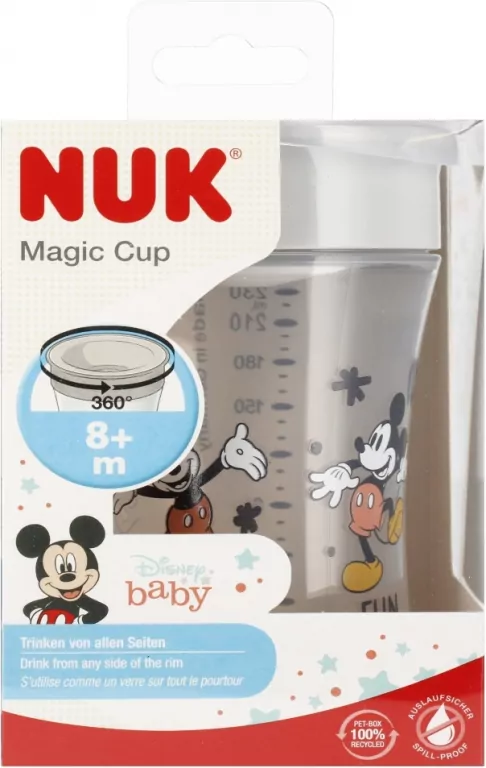 NUK. Magic Cup. Kubek 230ml. 8 miesięcy. Myszka Miki - tantis.pl
