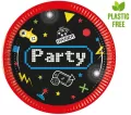 Talerzyki papierowe Gaming Party 20cm 8szt - tantis.pl