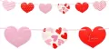 Girlanda papierowa Serca wzorki 200cm - tantis.pl