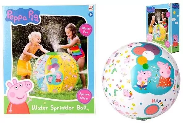 Świnka Peppa Piłka zraszacz 50 cm - tantis.pl