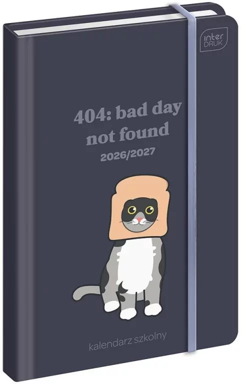 Kalendarz szkolny 2026/27 A6 Funny Cat - tantis.pl