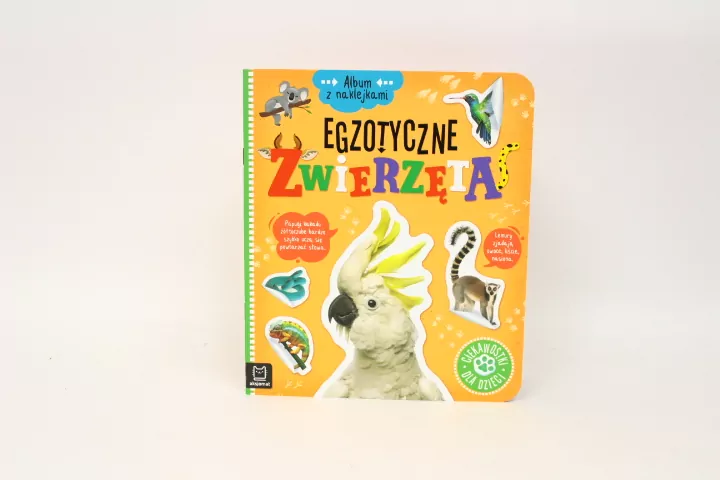 Egzotyczne zwierzęta. Album z naklejkami - tantis.pl