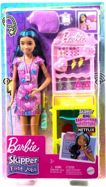 Barbie Skipper. Pierwsza praca. Przekłuwanie uszu - tantis.pl