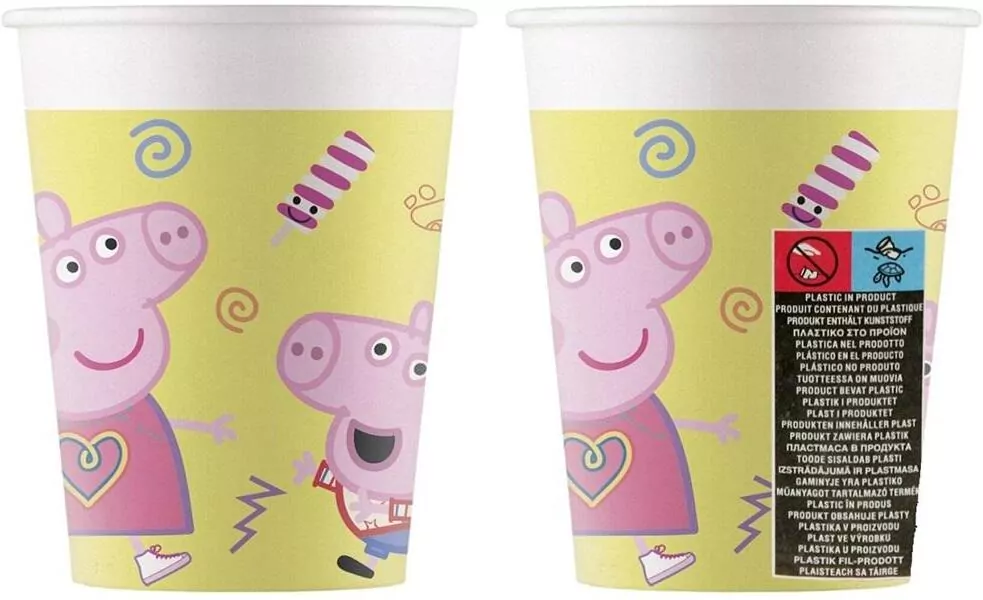 Świnka Peppa Kubeczki papierowe 200ml - tantis.pl