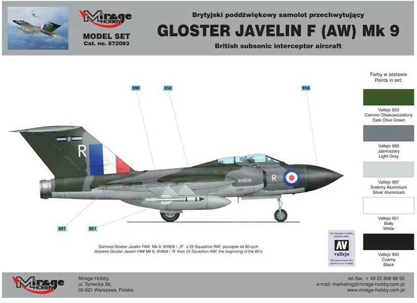 Mirage. Gloster Javelin F Mk9 - tantis.pl