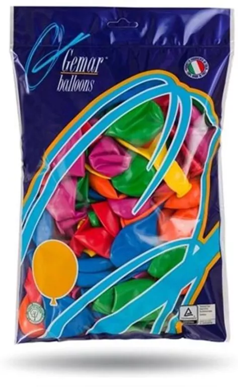 Balony pastelowe różnokolorowe 25,4cm, 50 sztuk - tantis.pl