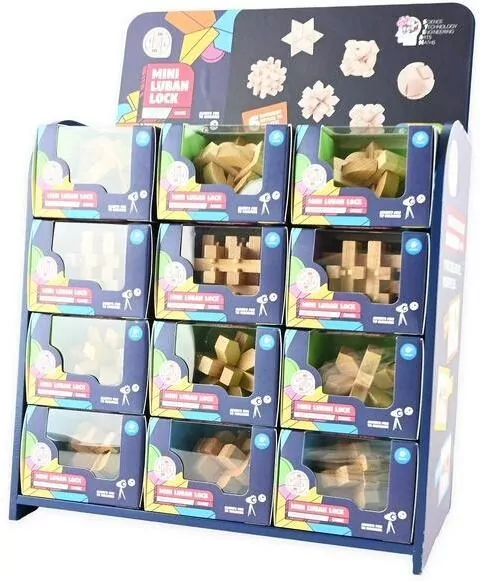 Puzzle drewniane IQ łamigłówki MIX - tantis.pl