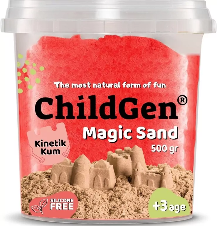 Piasek kinetyczny naturalny czerwony 500g - tantis.pl