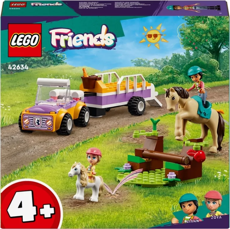 LEGO® Friends. Przyczepka dla konia i kucyka 42634 - tantis.pl
