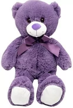 Maskotka Miś Michał fioletowy 35 cm - tantis.pl