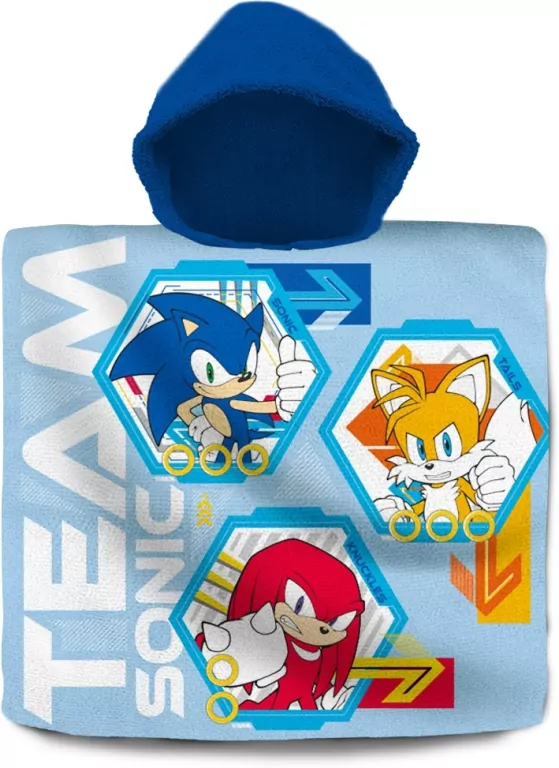 Poncho Sonic 60X120cm - tantis.pl