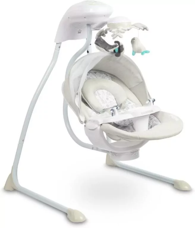 Caretero Huśtawka elektryczna Raffi light grey - tantis.pl