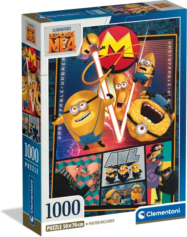 Puzzle 1000 Compact. Minionki. Despicable Me 4 - tantis.pl