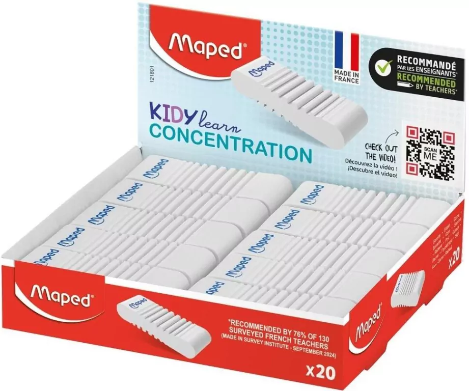 Gumka KidyLearn Concentration (20szt) MAPED - tantis.pl