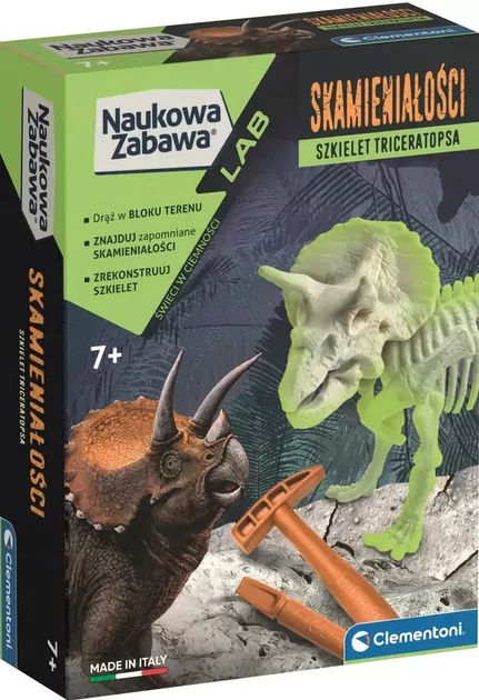 Naukowa zabawa. Triceratops fluorescencyjny - tantis.pl