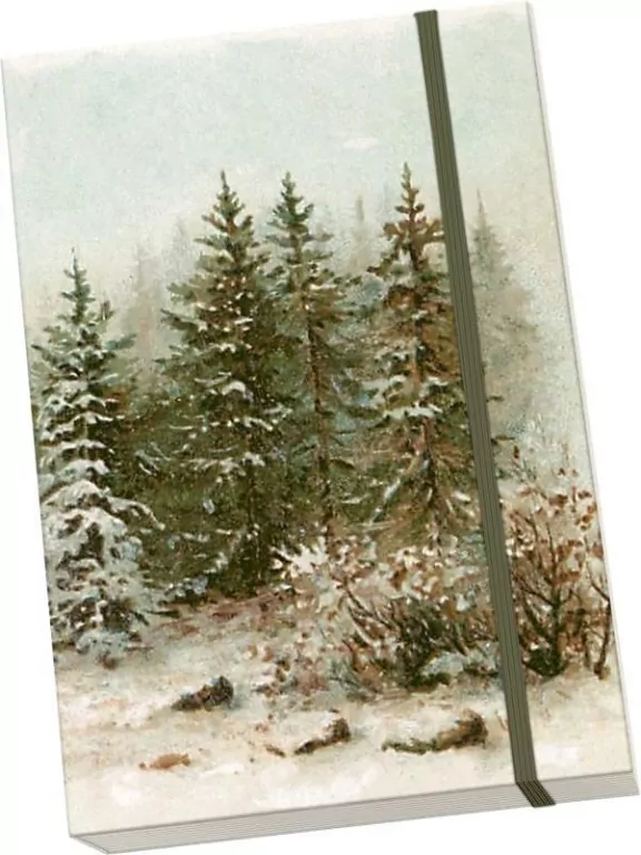 Notatnik ozdobny A5 STNOTE 144 Zimowy las BN - tantis.pl