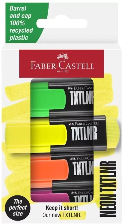 Zakreślacz mini TXTLNR neon 4szt - tantis.pl