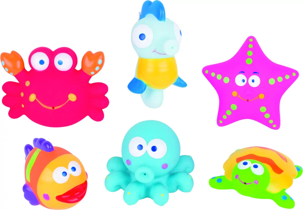 Gumowe zabawki do kąpieli Zwierzątka Potworki - tantis.pl