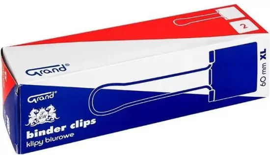 Klipy biurowe XL 60mm GRAND