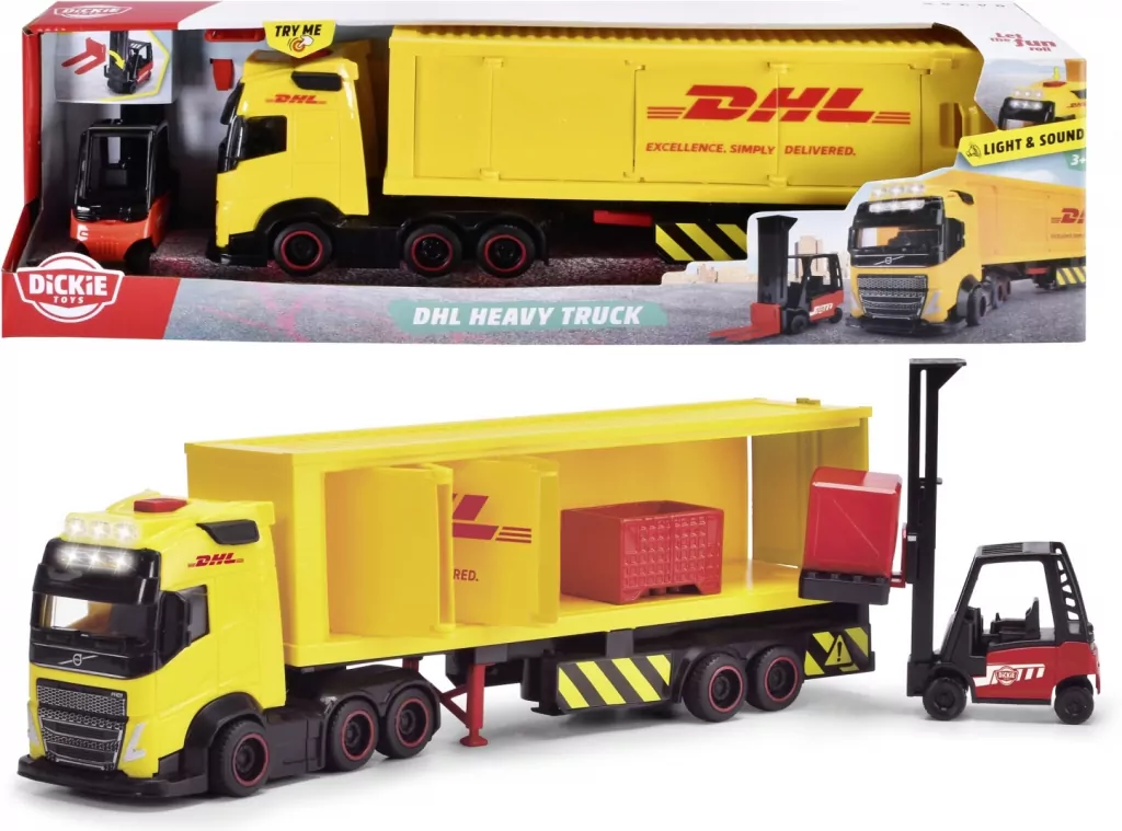 City ciężarówka z naczepą DHL 35cm - tantis.pl