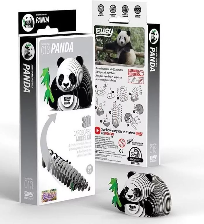 Panda Eugy. Eko Układanka 3D - tantis.pl