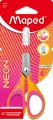 Nożyczki szkolne Neon Soft 13cm mix MAPED - tantis.pl