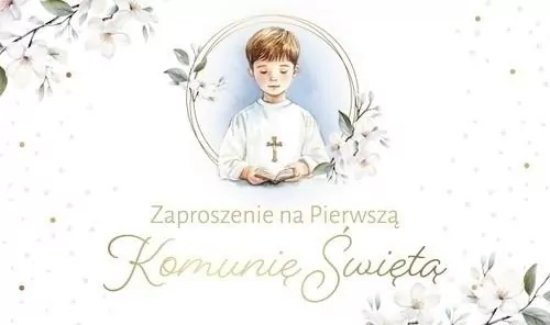Zaproszenie Komunia - tantis.pl