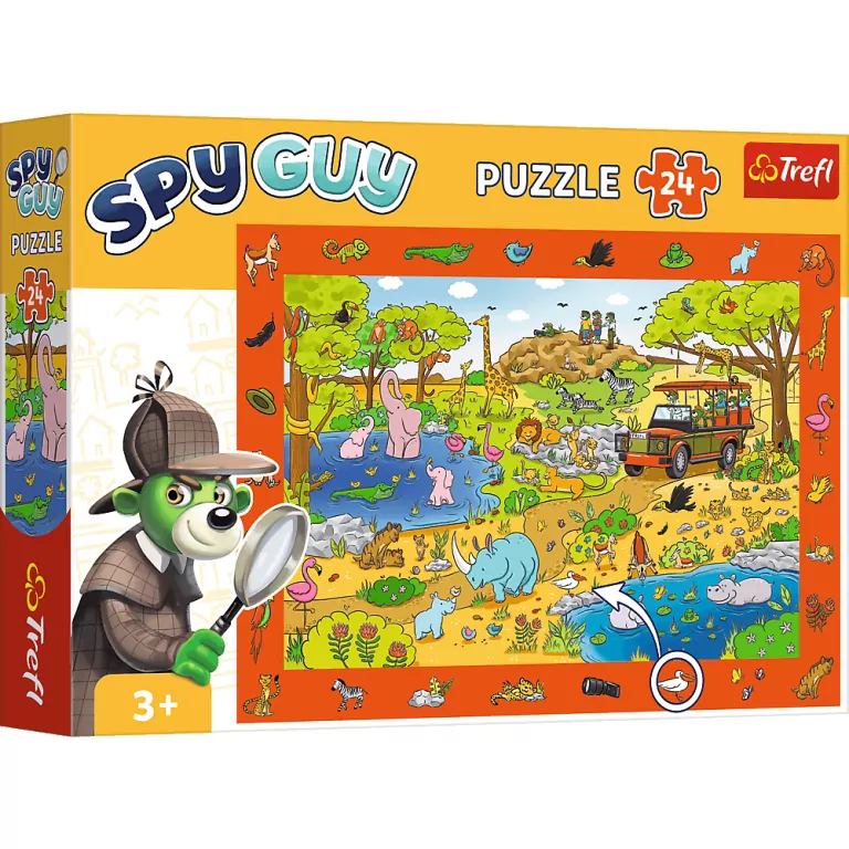 Puzzle 24. Obserwacyjne. Spy Guy. Safari. 15591 - tantis.pl