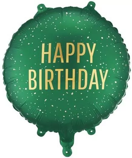 Balon foliowy pastylka Happy Birthday 35x35cm - tantis.pl