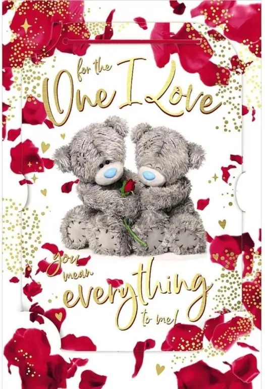 Karnet holograficzny 3D For the one I love - tantis.pl