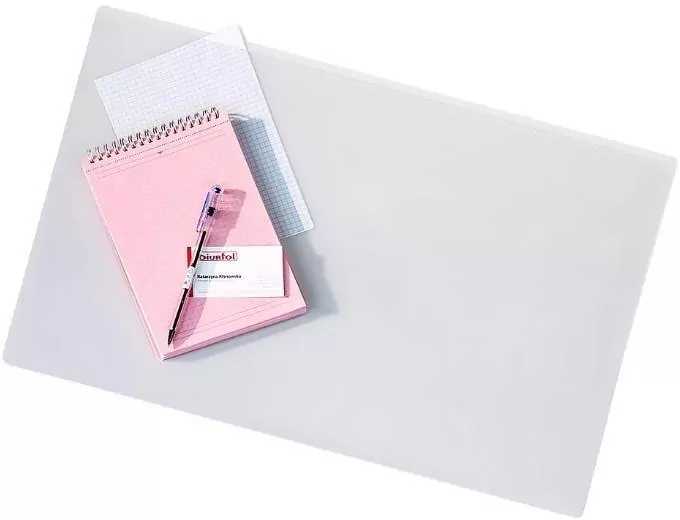 Podkład na biurko przezroczysty z kieszenią 38x58 - tantis.pl