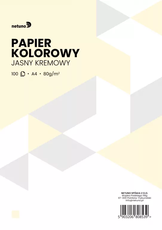 PAPIER XERO KOL A4 80G KREM J. OP100ARK NETU - tantis.pl