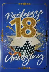 Karnet okolicznościowy. Urodziny 18. YEKU