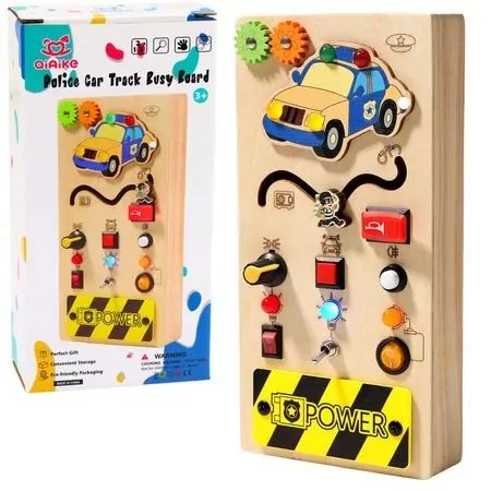 Tablica manipulacyjna edukacyjna drewniana - tantis.pl