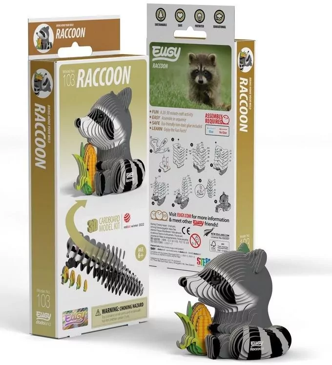 Szop Pracz Eugy. Eko Układanka 3D - tantis.pl