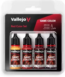 Vallejo: 72.377 - Game Color - Red Color Set (4 x 18 ml)
