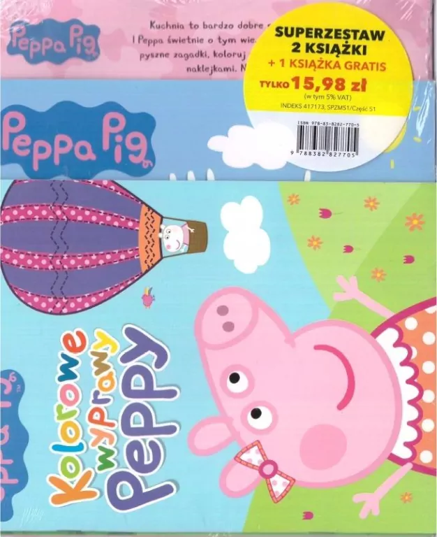 Zestaw 3 książeczek: Świnka Peppa - tantis.pl