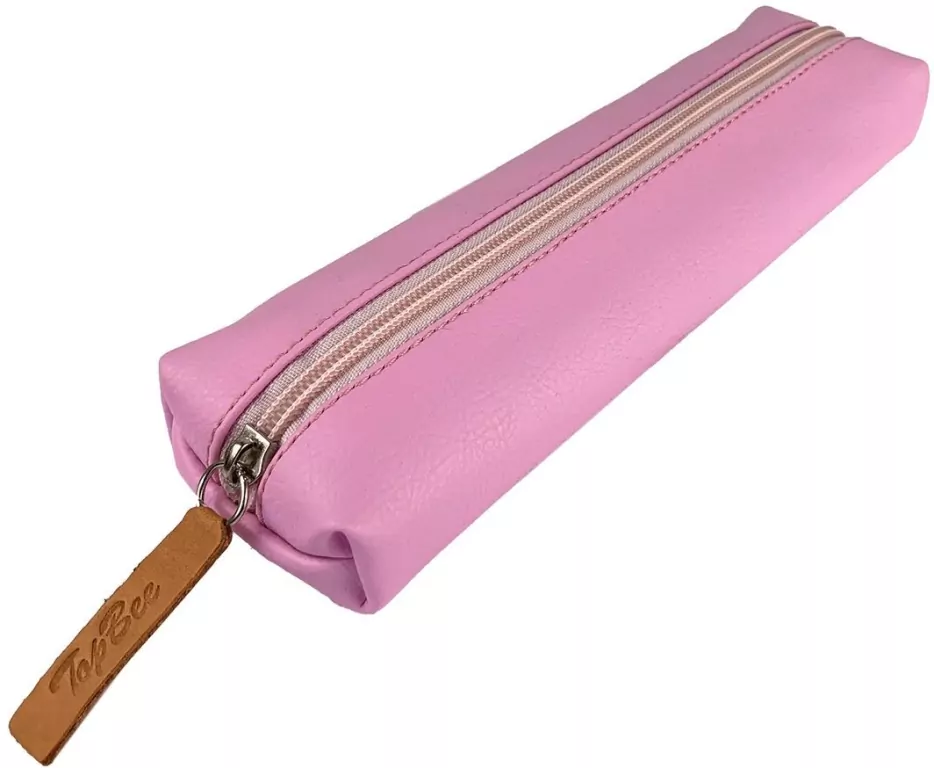 Piórniki Jamnik ekoskóra Róż pastel - tantis.pl