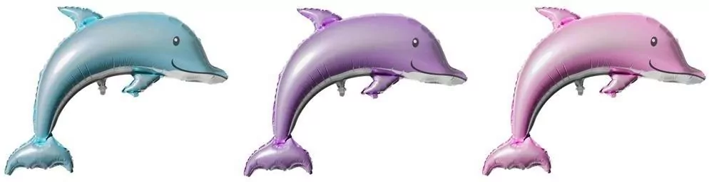 Balon foliowy z nadrukiem delfina - tantis.pl