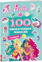 100 Brokatowych naklejek. Barbie dreamtopia