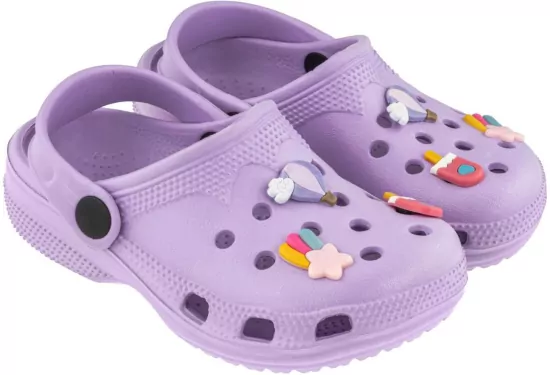 Clogi dziecięce liliowe rozm. 24