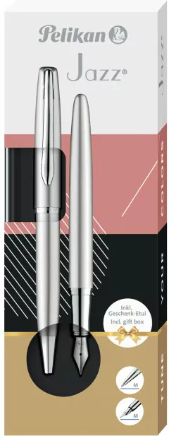 Pióro wieczne Jazz Noble Elegance + długopis Silv - tantis.pl