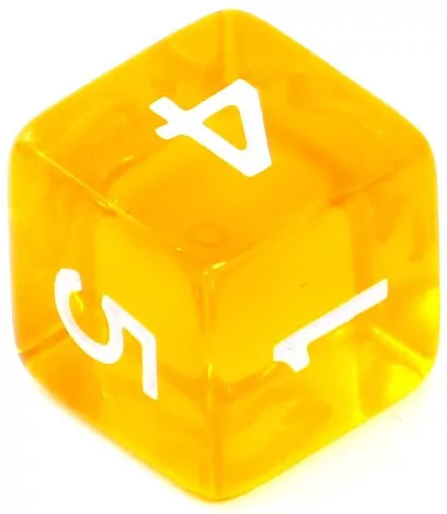 Komplet kości RPG. Żółte. Kryształowe. REBEL - tantis.pl