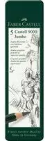 Zestaw ołówków Castell Jumbo 5szt FABER CASTELL - tantis.pl