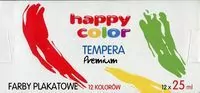 Happy Color. Farba plakatowa. Tempera, 12 kolorów - tantis.pl