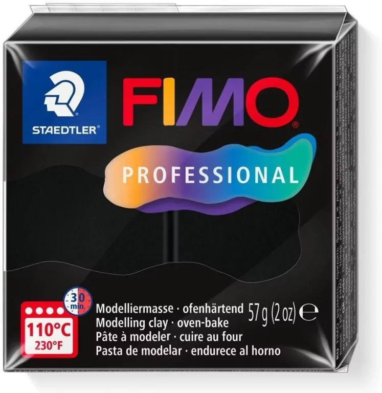Masa termoutwardzalna Fimo 57g czarny - tantis.pl